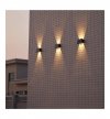 Lampa solarna ALF, kinkiet ogrodowy, natynkowy, czujnik zmierzchowy, LED, czarny