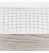 Lampa typu plafon WOOD, biało-beżowy okrągły żyrandol 50cm, elegancki, 3xE27