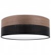 Lampa typu plafon z abażurem WOOD, okrągła, 40cm średnicy, na 3 źródła światła E27