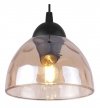 Lampa wisząca VENICE, pojedyncza, szklany miodowy klosz loft, dekoracyjna półkula