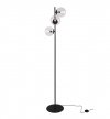 Lampa stojąca podłogowa SIENA, przezroczyste szklane kule, loft, nowoczesna, do salonu, sypialni
