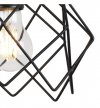 Lampa wisząca STELLA, sufitowa, 3-punktowa, czarna konstrukcja, nowoczesny loft, nad stół i wyspę
