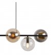 Lampa wisząca SIENA, sufitowa, żyrandol nad stół do kuchni, jadalni, salonu, kolorowy, szklany, loft