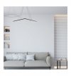 Lampa wisząca sufitowa żyrandol LED NIX, w kolorze czarnym, do jadalni i salonu