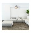 Lampa wisząca sufitowa żyrandol LUNA, kolor chrom, glamour, pojedyncza