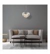 Lampa wisząca sufitowa żyrandol LUNA, kolor chrom, glamour, pojedyncza
