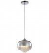 Lampa wisząca sufitowa żyrandol LUNA, kolor chrom, glamour, pojedyncza