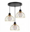 LAMPA WISZĄCA ZŁOTA DRUCIANA KOLORY MOBI 2175/3/OW HOME LIGHT HOME