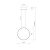 NOWODVORSKI 10810 CIRCOLO LED S LAMPA WISZĄCA RING KOŁO OBRĘCZ CZARNA