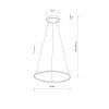 NOWODVORSKI CIRCOLO LED 10862 LAMPA WISZĄCA KOŁO RING OBRĘCZ CZARNY