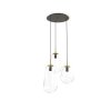 NOWODVORSKI 7794 PEAR LAMPA WISZĄCA SZKLANA CZARNO ZŁOTA
