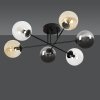 LAMPA SUFITOWA KULE SZKLANE CZARNA DO SALONU SYPIALNI POKOJU EMIBIG BRENDI 6B BL MIX 2