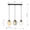 LAMPA WISZĄCA CZARNA NAD STÓŁ DO KUCHNI JADALNI SALONU EMIBIG ISTAR 3 BL MIX