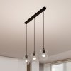 LAMPA WISZĄCA CZARNA NAD STÓŁ DO KUCHNI JADALNI SALONU EMIBIG ISTAR 3 BL TRANSPARENT