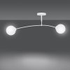 LAMPA WISZĄCA NOWOCZESNA KULE BIAŁE EMIBIG PREGOS 2 WHITE