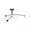 LAMPA WISZĄCA NOWOCZESNA KULE BIAŁE EMIBIG PREGOS 4 BLACK