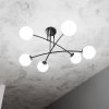 LAMPA WISZĄCA NOWOCZESNA KULE BIAŁE EMIBIG PREGOS 6 BLACK
