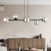 LAMPA WISZĄCA CZARNA KULE GRAFITOWE SZKLANE NAD STÓŁ DO JADALNI KUCHNI NOWOCZESNA EMIBIG ROSSI 6 BL GRAFIT 875/6