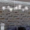 LAMPA WISZĄCA BIAŁA SZKLANE KLOSZE KULE DO SALONU SYPIALNI JADALNI NAD STÓŁ EMIBIG ROSSI 8 WH GRAFIT