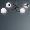 LAMPA SUFITOWA KULE SZKLANE BIAŁE MLECZNE EMIBIG SELBI 4 BLACK
