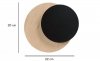 KINKIET DEKORACYJNY KOŁA LED NOWOCZESNY EMIBIG CIRCLE 1B BLACK