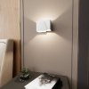 KINKIET DEKORACYJNY METALOWY DO SALONU SYPIALNI EMIBIG FROST WHITE