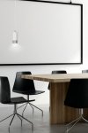 LAMPA WISZĄCA TUBA NAD STÓŁ DO KUCHNI JADALNI EMIBIG FUMIKO 1 WH/CHROME