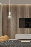 LAMPA WISZĄCA TUBA NAD STÓŁ DO KUCHNI JADALNI EMIBIG FUMIKO 1 WH/GOLD