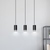 LAMPA WISZĄCA TUBA NAD STÓŁ DO KUCHNI JADALNI EMIBIG FUMIKO 3 BL/CHROME