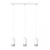 LAMPA WISZĄCA TUBA NAD STÓŁ DO KUCHNI JADALNI EMIBIG FUMIKO 3 WH/CHROME