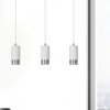 LAMPA WISZĄCA TUBA NAD STÓŁ DO KUCHNI JADALNI EMIBIG FUMIKO 3 WH/CHROME