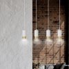 LAMPA WISZĄCA TUBA NAD STÓŁ DO KUCHNI JADALNI EMIBIG FUMIKO 4 WH/GOLD