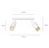KIINKIET SPOT REGULOWANY REFLEKTOR EMIBIG HIRO 2 WH/GOLD