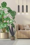 LAMPA WISZĄCA NAD STÓŁ DO KUCHNI JADALNI TUBA EMIBIG KIBO 3 BL/GOLD