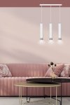 LAMPA WISZĄCA NAD STÓŁ DO KUCHNI JADALNI TUBA EMIBIG KIBO 3 WH/CHROME