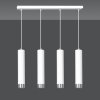 LAMPA WISZĄCA NAD STÓŁ DO KUCHNI JADALNI TUBA EMIBIG KIBO 4 WH/CHROME