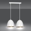 LAMPA WISZĄCA METALOWA KOPUŁA NAD STÓŁ WYSPĘ EMIBIG LENOX 2 WHITE / GOLD