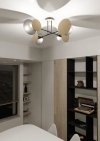 LAMPA WISZĄCA NOWOCZESNA Z DREWNEM EMIBIG ZITA 4 BLACK