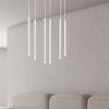 LAMPA WISZĄCA TUBA NAD STÓŁ BAR WYSPĘ DO KUCHNI JADALNI EMIBIG SELTER 6 WHITE
