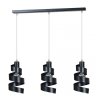 LAMPA WISZĄCA DEKORACYJNA NAD STÓŁ SPIRALA EMIBIG SAGA 3 BLACK