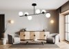 LAMPA WISZĄCA SUFITOWA BIAŁE KULE EMIBIG BIOR 6 BLACK