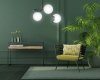LAMPA SUFITOWA KULE BIAŁE DO POKOJU SYPIALNI SALONU EMIBIG KALF 3 BLACK