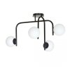 LAMPA SUFITOWA KULE BIAŁE DO POKOJU SYPIALNI SALONU EMIBIG KALF 4B BLACK