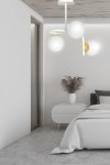 LAMPA SUFITOWA NOWOCZESNA KULE BIAŁE EMIBIG RAGNAR 3 WHITE GOLD