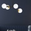 LAMPA SUFITOWA NOWOCZESNA KULE BIAŁE EMIBIG RAGNAR 4A BLACK GOLD