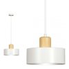 LAMPA WISZĄCA NAD STÓŁ Z DREWNEM EMIBIG TORIN 1 WHITE