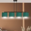 LAMPA CZARNA Z ABAŻUREM BUTELKOWA ZIELEŃ EMIBIG HILDE 4 BL GREEN