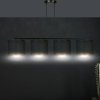 LAMPA CZARNA Z CZARNYM ABAŻUREM EMIBIG HILDE 4 BL BLACK