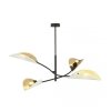 LAMPA WISZĄCA DEKORACYJNA DO SALONU SYPIALNI EMIBIG LOTUS 4 WHITE/GOLD