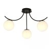 LAMPA SUFITOWA KULE SZKLANE DO POKOJU SALONU EMIBIG BOSTON 3 BLACK/OPAL